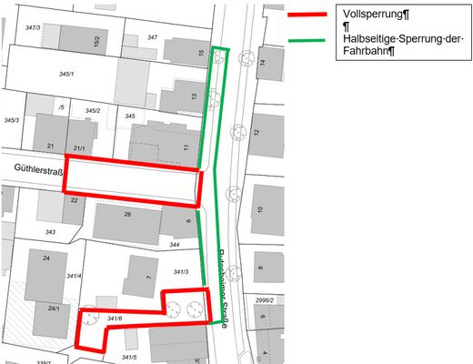 Teaserbild für Sperrungen / Verkehrsbeeinträchtigungen