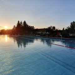 Freibad Renningen Sonnenuntergang