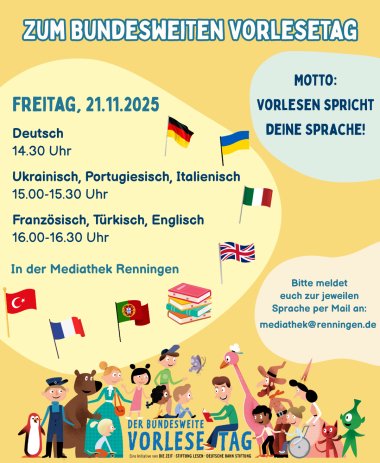 Vorlesetag 21.11. - Homepage, Social Media, Stadtnachrichten Bundesweiter Vorlesetag