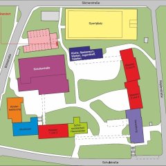 Lageplan der Friedrich-Silcher-Schule